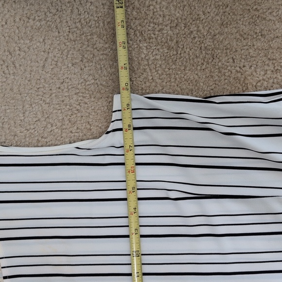 Chicos Stripe sleeveless Peplum top - Picture 5 of 9